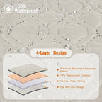 VANSOFY Waterproof Recliner Couch Covers, Sofa Covers Non-Slip 1-Piece Washable - Image 6