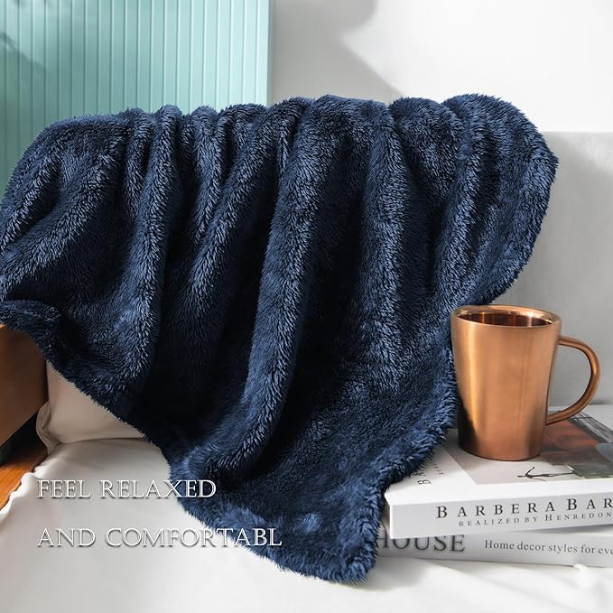 Exclusivo Mezcla Plush Fuzzy Fleece Bed Blanket King Size, Super Soft, Fluffy - Image 6