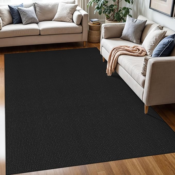 KOZYFLY Washable Area Rug 5x7 ft Rubber Backed Non Slip Rugs by KOZYFLY