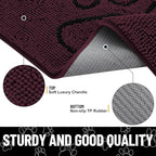Smiry Dog Door Mat for Muddy Paws, Absorbent Dirt Trapper Non Slip Quick Dry - Image 4