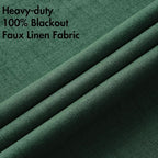 MIULEE 100% Blackout Linen Curtains - Image 5