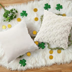 decorUhome St. Patrick’s Day Shamrock Pillow Covers 18x18 Inch Set of 2 - Image 8