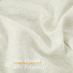 LAMIT Cream Sheer Linen Curtains - Image 2