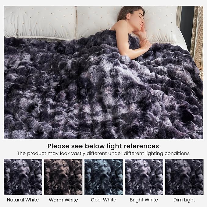 Cozy Bliss Faux Fur Throw Blanket - Image 8