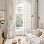 Nanspring Natural Linen Curtains 90 Inches Long - Image 6