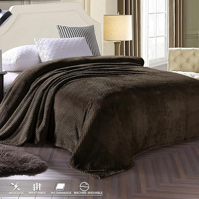 Exclusivo Mezcla Fleece Throw Blanket Extra Large, Super Soft and Warm Blankets - Image 3