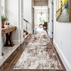 3x12 Washable Runner Rugs for Hallway: Long Abstract Runners for Entryway - Image 2