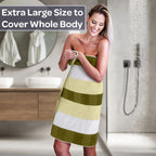 Home Bedford Bathroom Towels Set, Bathroom Accessories, Green, Set of 6