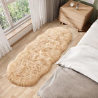 Ciicool Ultra Soft Faux Sheepskin Fur Rug Fluffy Rug - Image 5