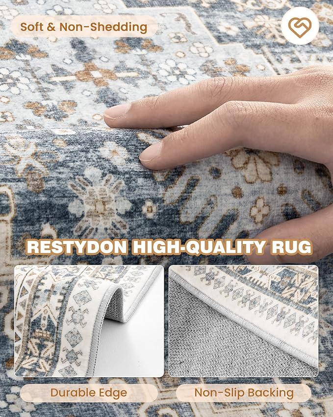 Runner Rug 2x6, Ultra-Thin Entryway Rug Non Slip Washable Rugs - Image 7