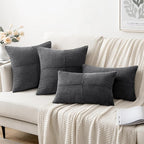MIULEE Grey Decorative Throw Pillow Covers 18x18 Inch - Image 4