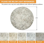 Round Rug 8ft Circle Rug Washable: Carpet Circular Area Rug - Image 2
