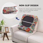 hyha Printed Couch Cushion Covers, Floral Sofa Covers Washable - Image 3