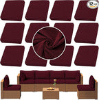 Outdoor Cushion Covers Set, Replacement by SUKAIKEQA