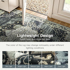 Lofus 5x7 Washable Area Rug, Vintage Floral Rugs - Image 8