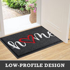 CozyBounty Black Door Mat Welcome Mats Home Non-Slip Doormat - Image 5