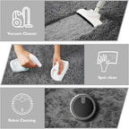 Shag Area Rug for Bedroom 3x5, Deep Grey Fluffy Area Rugs for Living Room - Image 4