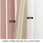 MIULEE 100% Blackout Linen Curtains - Image 6