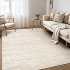 Nakagishi 6X9 Area Rugs Living Room: Washable Large Vintage Rug Neutral by NakagishiAreaRug