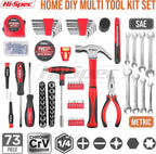 Hi-Spec Home and Garage Tool Kit Household and Auto Repair Tools Pliers