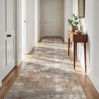 2'6''x12' Washable Kitchen Runner Rug: Modern Abstract Runners - Image 8