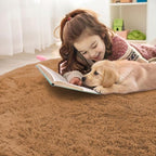 OLANLY Khaki Round Rugs for Bedroom - Image 5