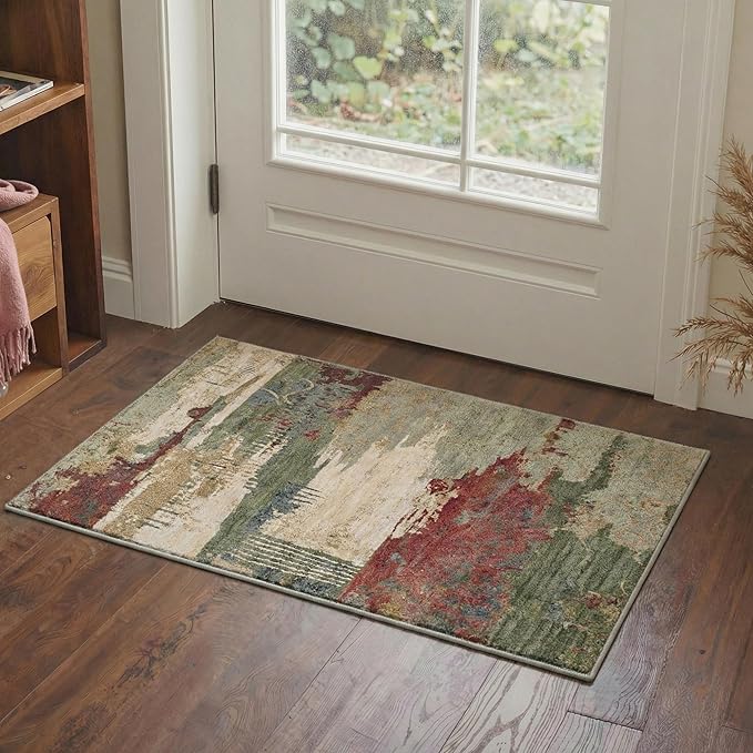 Area Rugs 5x7 for Living Room Bedroom, Modern Abstract Machine Washable Rug - Image 7