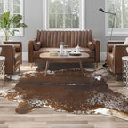 AROGAN Western Decor Faux Fur Cowhide Rug, 5.2x6.3 Feet Premium Animal Skin Cow by AROGANAREARUG