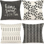 YCOLL Pillow Covers 18x18 Modern Sofa Throw Pillow Cover, Decorative Outdoor by PillowCoversExpert