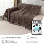 MYSKY HOME Couch Covers for 2 Cushion Couch Sectional Sofa, L Shape Sofa - Image 6