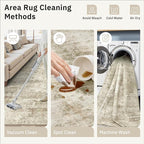 4x6 Area Rugs for Living Room, Vintage Washable Rugs for Dining Room, Home - Image 9