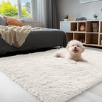 OLANLY 4x11 Area Rugs for Living Room Bedroom, Machine Washable Soft Fluffy - Image 3