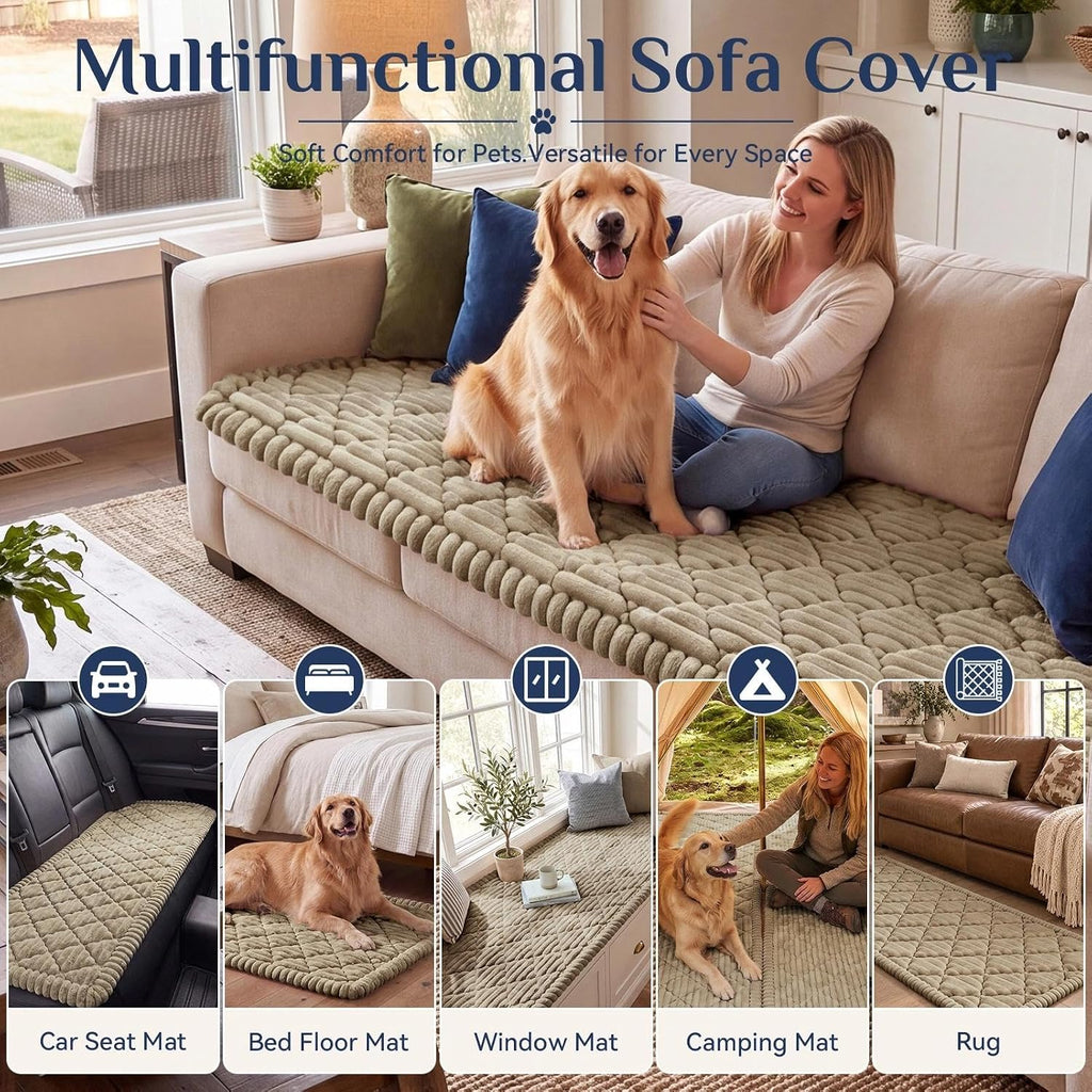 Softalker Waterproof Couch Cover for Dogs Washable Non-Slip Sofa Protector