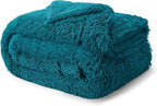 Bedsure GentleSoft Fluffy Turquoise Teal King Size Blanket - Image 8