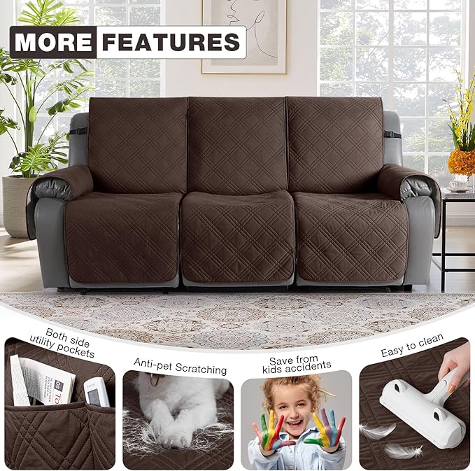 TAOCOCO 100% Waterproof Recliner Sofa Cover, Non Slip Split Couch Covers - Image 6
