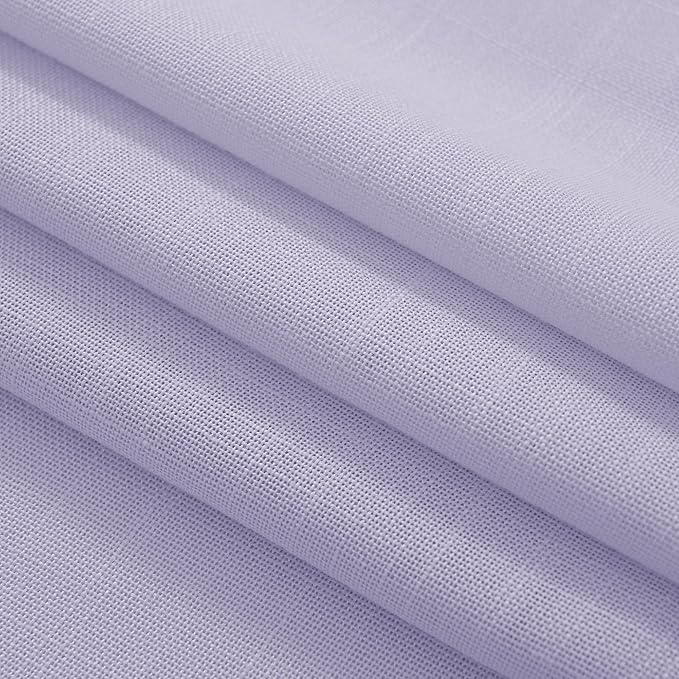 Lavender Linen Curtains Back Tab 108 Inches - Image 7