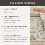 Pastel Pink Girls Rugs for Bedroom 6x8 - Image 7