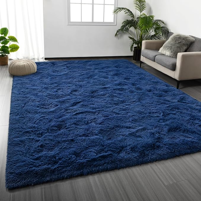 Deerhoo Shag Area Rug, 4 X 6 Plush Fuzzy Rugs by Deerhoo