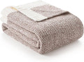 Snuggle Sac Taupe Blankets Twin Size, Reversible Super Soft Bed Blanket Warm by SnuggleSac