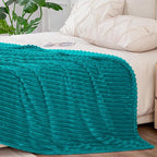 BEDELITE Fleece Blanket Queen Size – 3D Ribbed Jacquard Soft and Warm - Image 6