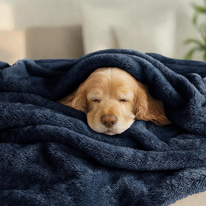 Exclusivo Mezcla Plush Fuzzy Fleece Bed Blanket King Size, Super Soft, Fluffy - Image 3