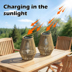Solar Lanterns Outdoor Waterproof, 2 Pack Hanging Solar Lights for Outside, Auto On/Off Solar Powered Lanterns for Patio Yard Porch Pathway Garden Decor, Warm White