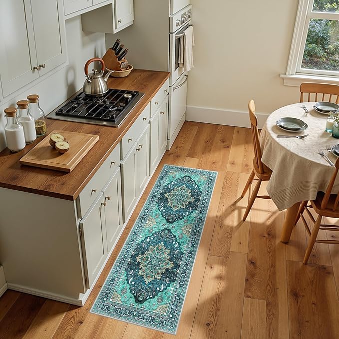 RELEANY Area Rugs 2'x5' Runner Rug Non Slip Washable - Image 3