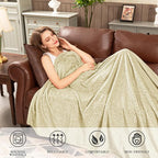 inhand Camel Throw Blanket for Couch, Super Soft Flannel Blanket Throw Size All - Image 6