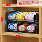 3-Pack Stackable Can Rack Organizer, Adjustable Can Holder for Pantry