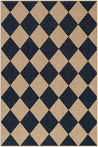 Lahome Colette Checkered Easy Jute Kitchen Rug, 2x3 Front Door Mat Non Slip - Image 7