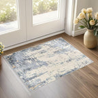UERMEI 2x3 Entryway Area Rug: Washable Neutral Modern Abstract Small Rug by UERMEI