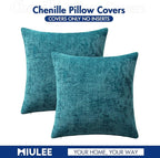 MIULEE Pack of 2 Couch Throw Pillow Covers 18x18 Inch Coastal Teal Modern Boho - Image 7