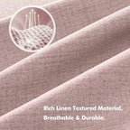 MIULEE 100% Blackout Linen Curtains - Image 3