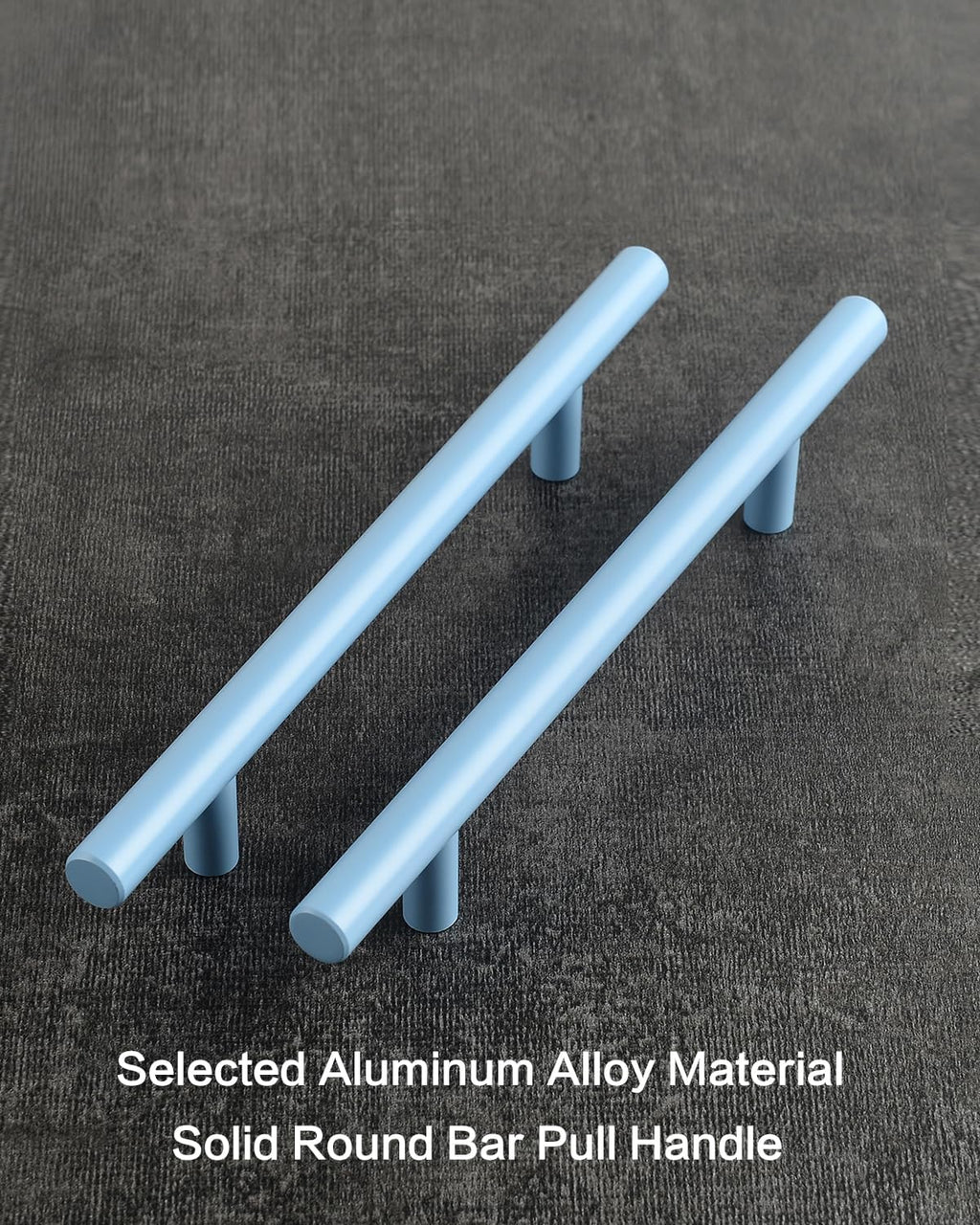5 Pack Blue Pulls for Cabinets and Drawers 5 Inch Hole to Hole Dresser Drawer Handles Coastal Closet Door Pulls Kids Room Furniture Hardware Handle